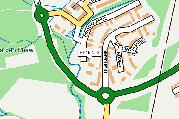 RH16 4TS map - OS OpenMap – Local (Ordnance Survey)