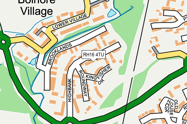 RH16 4TU map - OS OpenMap – Local (Ordnance Survey)