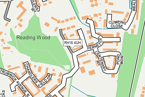 RH16 4UH map - OS OpenMap – Local (Ordnance Survey)