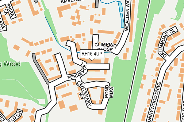 RH16 4UP map - OS OpenMap – Local (Ordnance Survey)