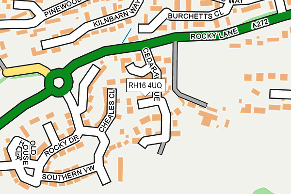 RH16 4UQ map - OS OpenMap – Local (Ordnance Survey)