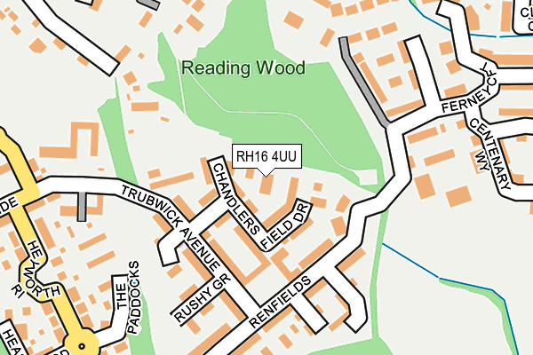 RH16 4UU map - OS OpenMap – Local (Ordnance Survey)