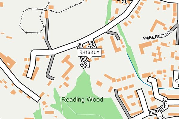 RH16 4UY map - OS OpenMap – Local (Ordnance Survey)