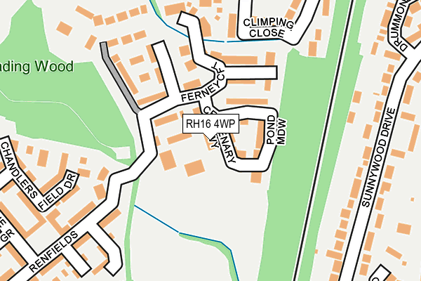 RH16 4WP map - OS OpenMap – Local (Ordnance Survey)