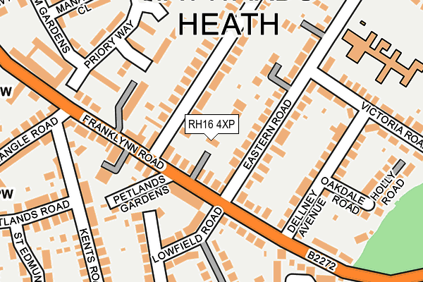 RH16 4XP map - OS OpenMap – Local (Ordnance Survey)