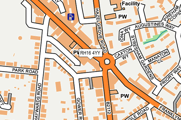 RH16 4YY map - OS OpenMap – Local (Ordnance Survey)