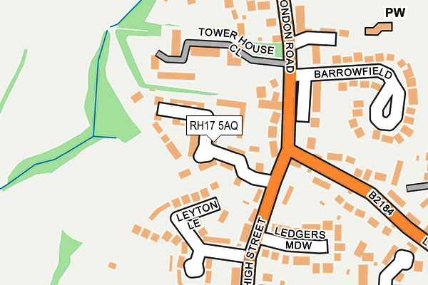 RH17 5AQ map - OS OpenMap – Local (Ordnance Survey)