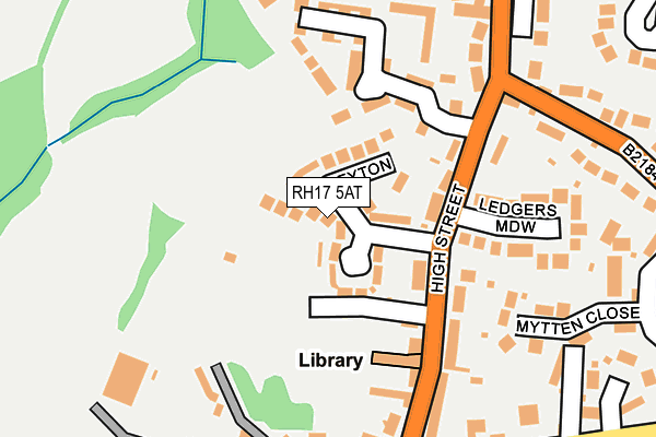 RH17 5AT map - OS OpenMap – Local (Ordnance Survey)