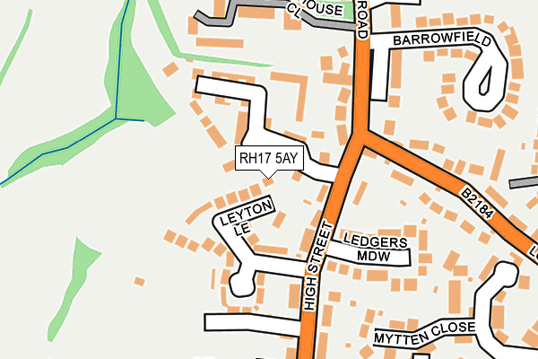RH17 5AY map - OS OpenMap – Local (Ordnance Survey)