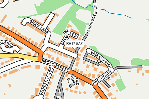 RH17 5AZ map - OS OpenMap – Local (Ordnance Survey)