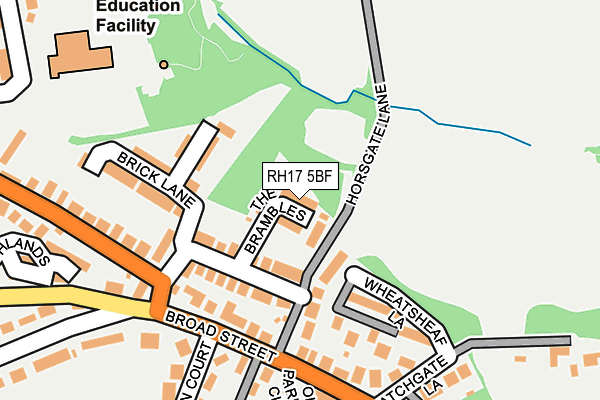 RH17 5BF map - OS OpenMap – Local (Ordnance Survey)