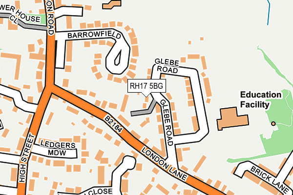 RH17 5BG map - OS OpenMap – Local (Ordnance Survey)