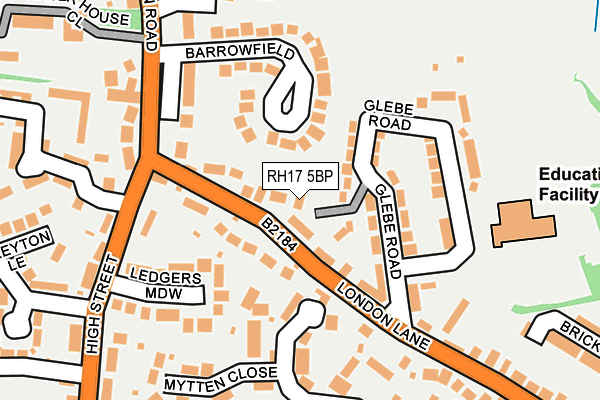 RH17 5BP map - OS OpenMap – Local (Ordnance Survey)
