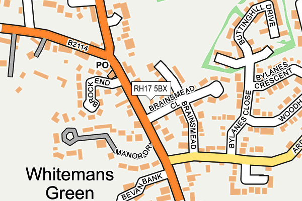 RH17 5BX map - OS OpenMap – Local (Ordnance Survey)