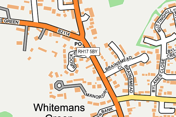 RH17 5BY map - OS OpenMap – Local (Ordnance Survey)