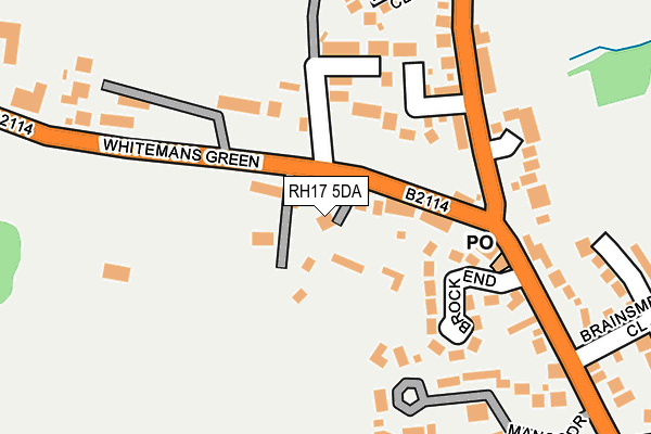 RH17 5DA map - OS OpenMap – Local (Ordnance Survey)