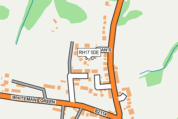 RH17 5DE map - OS OpenMap – Local (Ordnance Survey)