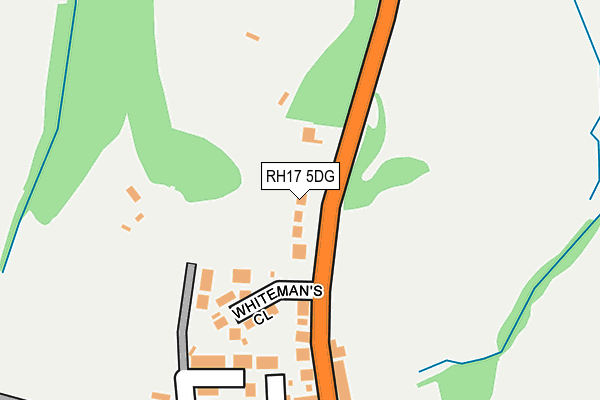 RH17 5DG map - OS OpenMap – Local (Ordnance Survey)