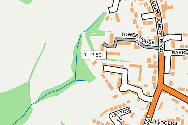 RH17 5DH map - OS OpenMap – Local (Ordnance Survey)