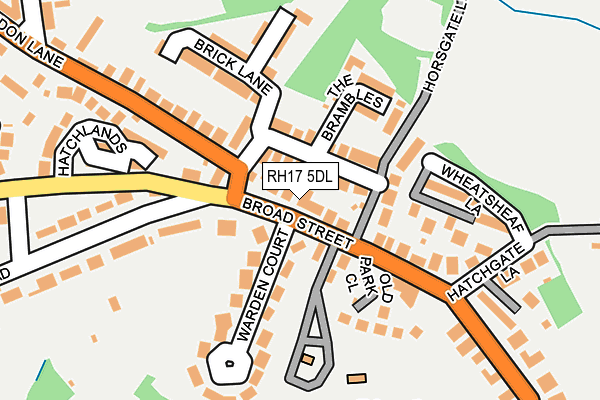 RH17 5DL map - OS OpenMap – Local (Ordnance Survey)