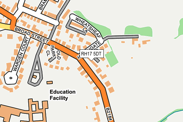 RH17 5DT map - OS OpenMap – Local (Ordnance Survey)