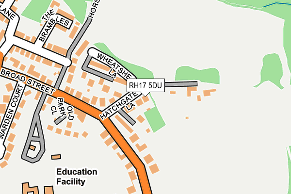 RH17 5DU map - OS OpenMap – Local (Ordnance Survey)