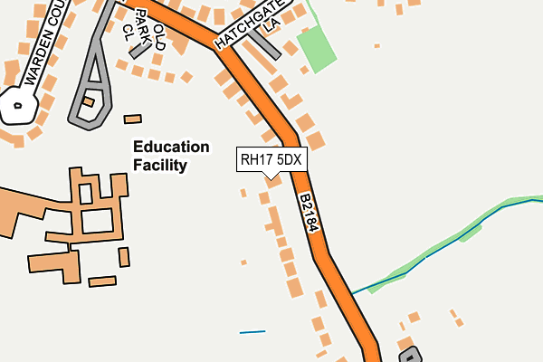 RH17 5DX map - OS OpenMap – Local (Ordnance Survey)