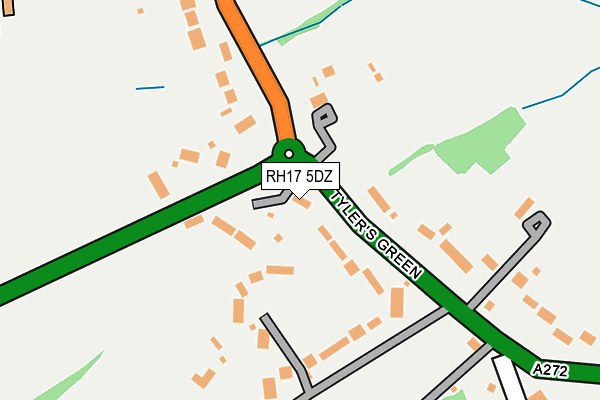 RH17 5DZ map - OS OpenMap – Local (Ordnance Survey)