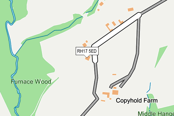 RH17 5ED map - OS OpenMap – Local (Ordnance Survey)