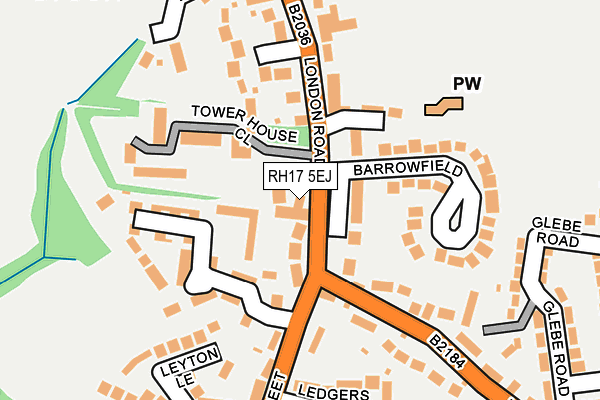 RH17 5EJ map - OS OpenMap – Local (Ordnance Survey)