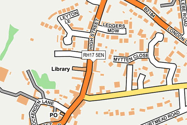 RH17 5EN map - OS OpenMap – Local (Ordnance Survey)