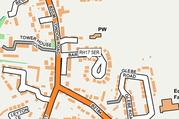 RH17 5ER map - OS OpenMap – Local (Ordnance Survey)