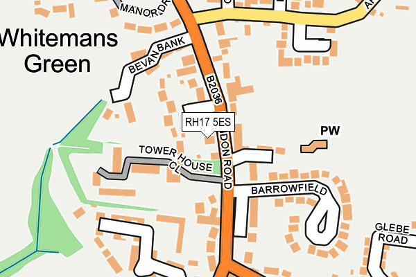 RH17 5ES map - OS OpenMap – Local (Ordnance Survey)