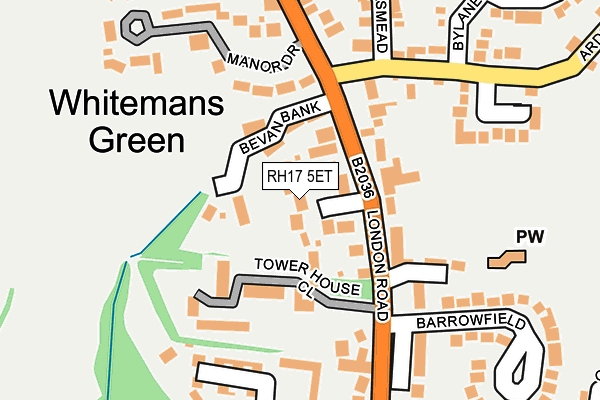 RH17 5ET map - OS OpenMap – Local (Ordnance Survey)