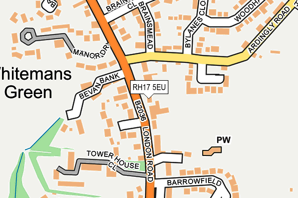 RH17 5EU map - OS OpenMap – Local (Ordnance Survey)