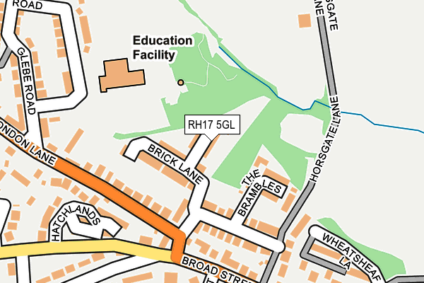 RH17 5GL map - OS OpenMap – Local (Ordnance Survey)
