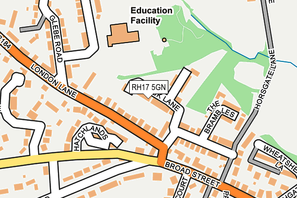 RH17 5GN map - OS OpenMap – Local (Ordnance Survey)