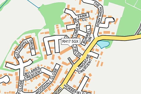 RH17 5GX map - OS OpenMap – Local (Ordnance Survey)