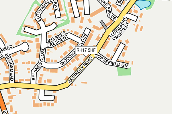 RH17 5HF map - OS OpenMap – Local (Ordnance Survey)