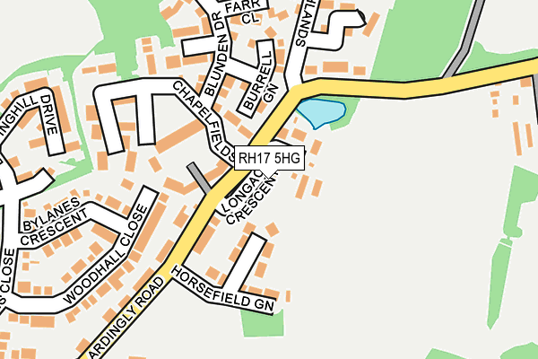 RH17 5HG map - OS OpenMap – Local (Ordnance Survey)