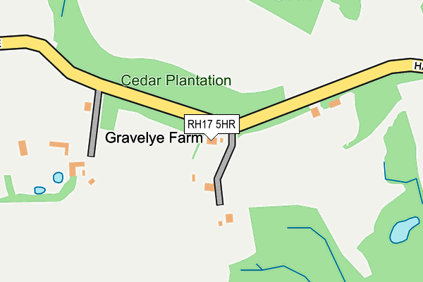 RH17 5HR map - OS OpenMap – Local (Ordnance Survey)