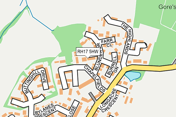 RH17 5HW map - OS OpenMap – Local (Ordnance Survey)