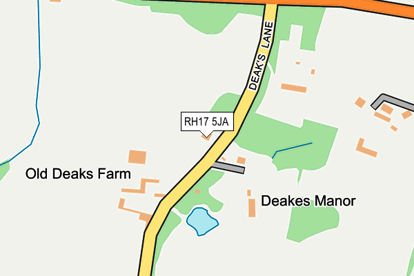 RH17 5JA map - OS OpenMap – Local (Ordnance Survey)