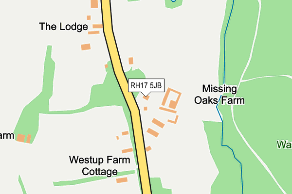 RH17 5JB map - OS OpenMap – Local (Ordnance Survey)