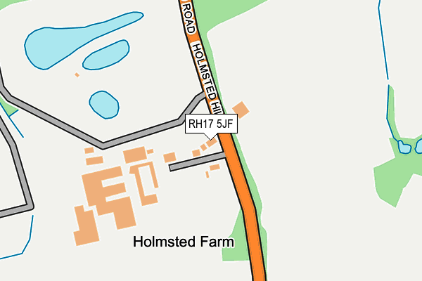 RH17 5JF map - OS OpenMap – Local (Ordnance Survey)