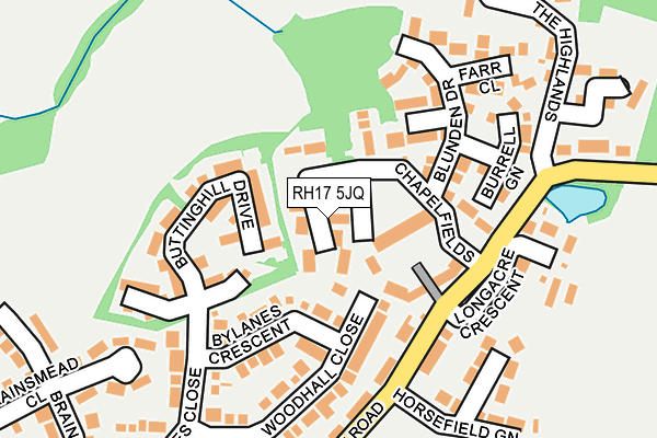 RH17 5JQ map - OS OpenMap – Local (Ordnance Survey)