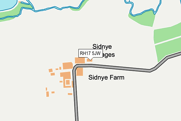 RH17 5JW map - OS OpenMap – Local (Ordnance Survey)