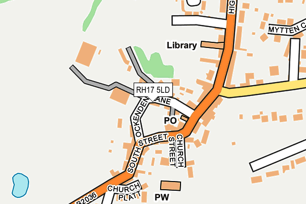 RH17 5LD map - OS OpenMap – Local (Ordnance Survey)