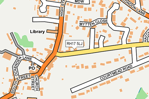 RH17 5LJ map - OS OpenMap – Local (Ordnance Survey)