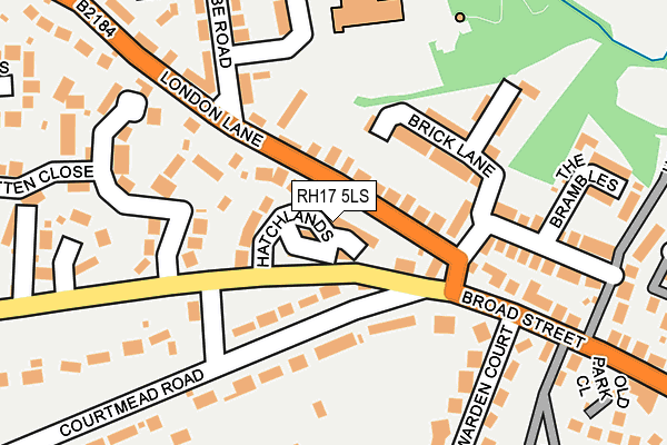 RH17 5LS map - OS OpenMap – Local (Ordnance Survey)
